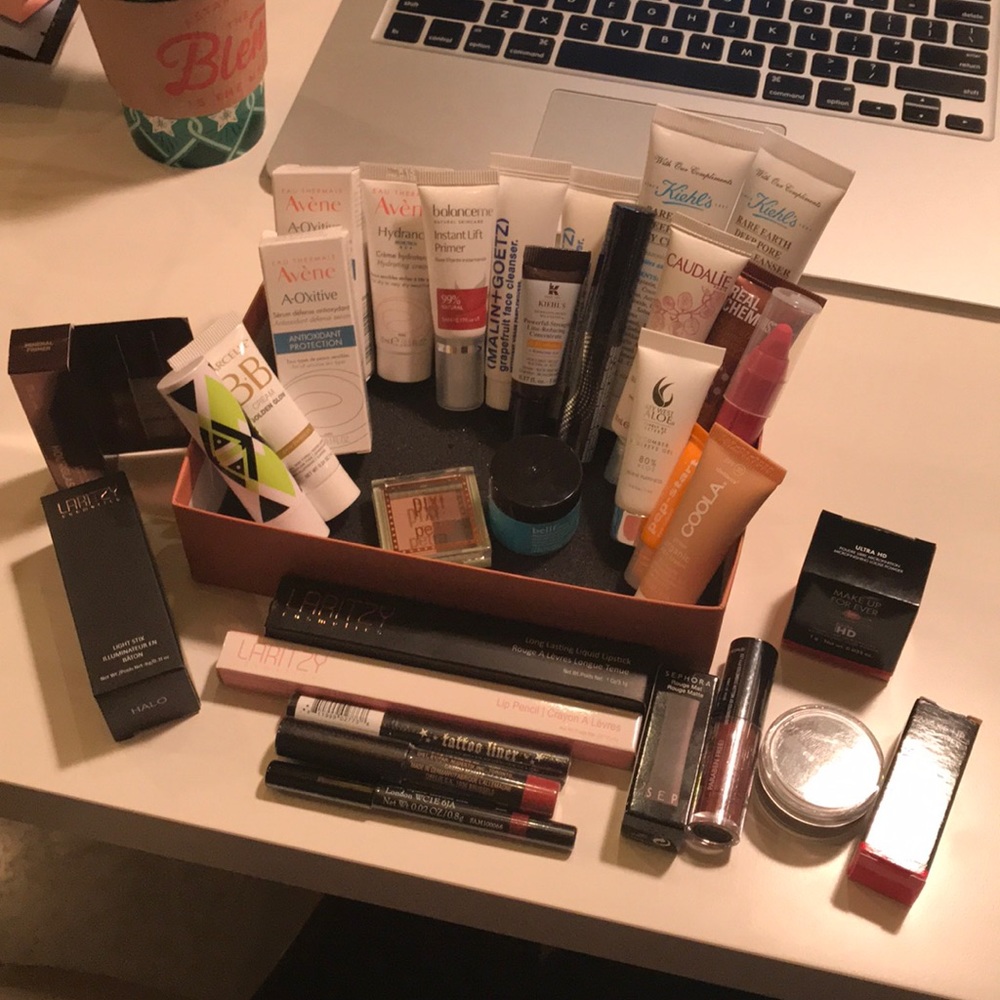 Sephora travel size samples
